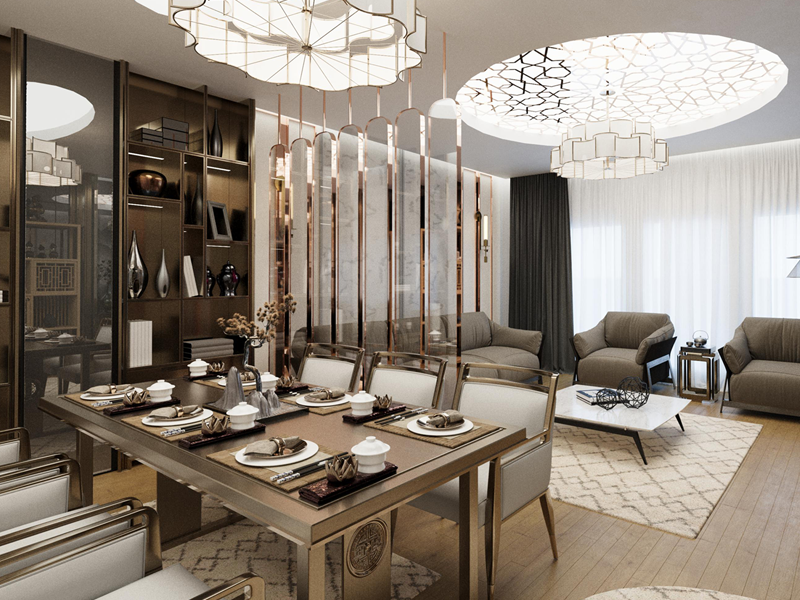 H.K. Luxury Living Room Design